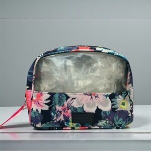Vera Bradley Navy Floral Cosmetic Bag